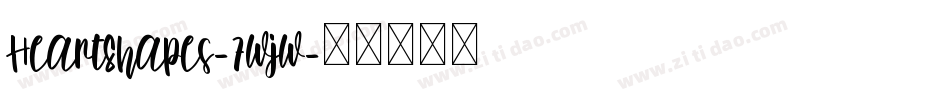 HeartShapes-7wjw字体转换