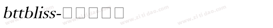 bttbliss字体转换