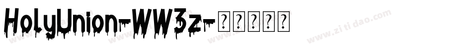HolyUnion-WW3z字体转换
