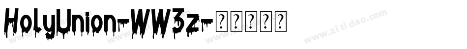 HolyUnion-WW3z字体转换
