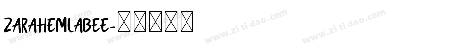 ZarahemlaBee字体转换
