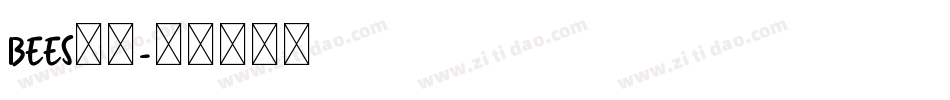 bees字体字体转换