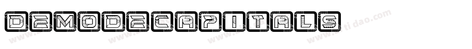 DemodeCapitals字体转换