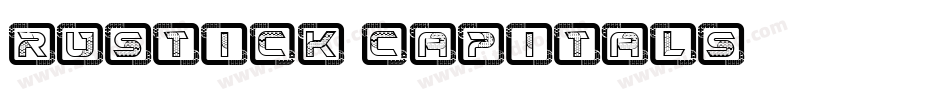 Rustick_Capitals字体转换