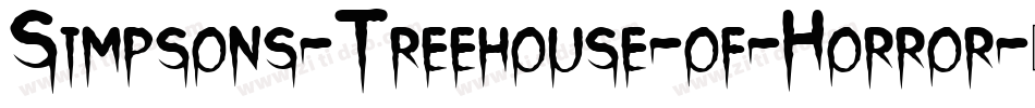 Simpsons-Treehouse-of-Horror字体转换