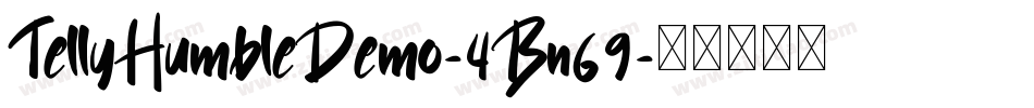 TellyHumbleDemo-4Bn69字体转换