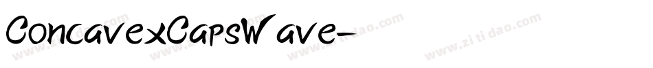 ConcavexCapsWave字体转换
