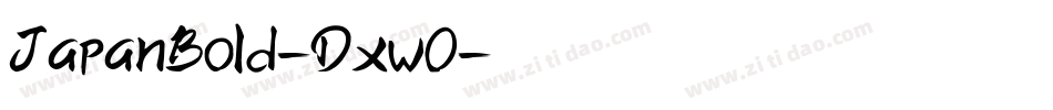 JapanBold-Dxw0字体转换