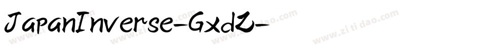JapanInverse-GxdZ字体转换