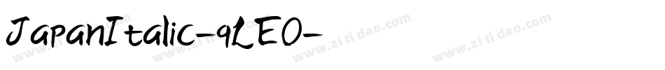 JapanItalic-qLE0字体转换