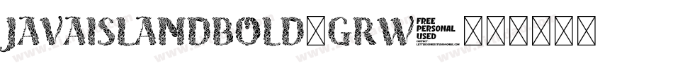JavaIslandBold-grW3字体转换