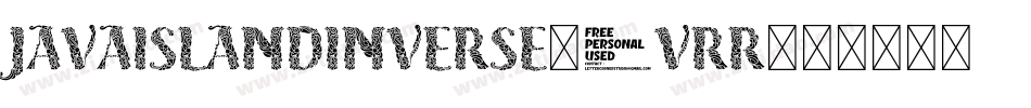 JavaIslandInverse-0VRr字体转换