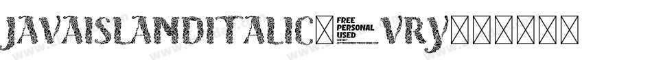 JavaIslandItalic-4VrY字体转换