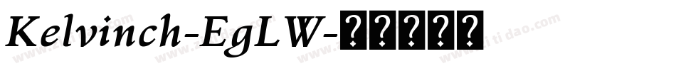 Kelvinch-EgLW字体转换