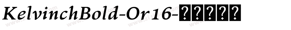 KelvinchBold-Or16字体转换