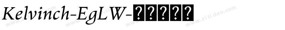 Kelvinch-EgLW字体转换