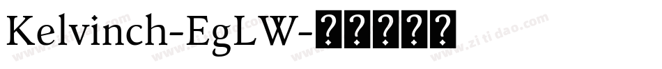 Kelvinch-EgLW字体转换
