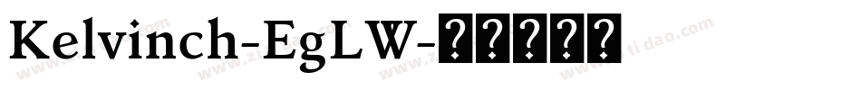 Kelvinch-EgLW字体转换