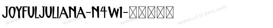 JoyfulJuliana-n4w1字体转换