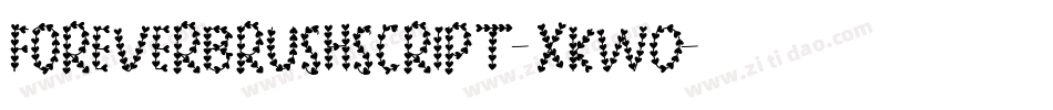 ForeverBrushScript-xKW0字体转换