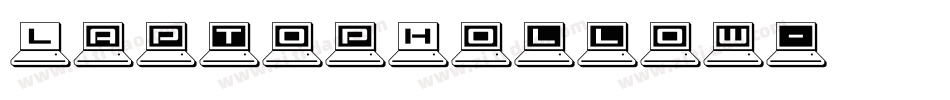 LaptopHollow字体转换