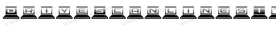 DriveScanlinesItalic-dzx7字体转换