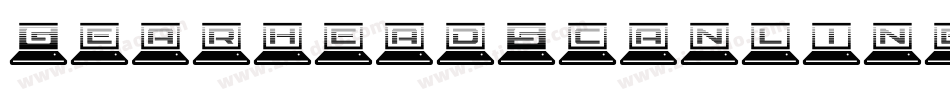 GearheadScanlinesItalic-G9gP字体转换 GearheadScanlinesItalic-G9gP字体转换