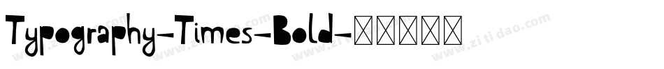 Typography-Times-Bold字体转换