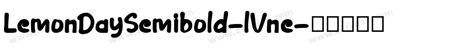LemonDaySemibold-lVne字体转换
