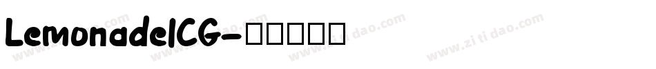 LemonadeICG字体转换