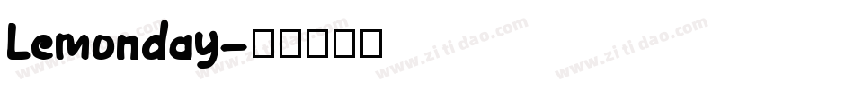 Lemonday字体转换