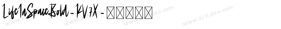 LifeInSpaceBold-KV7X字体转换