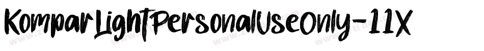 KomparLightPersonalUseOnly-11X4字体转换