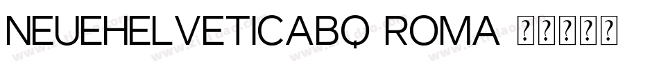NeueHelveticaBQ-Roma字体转换