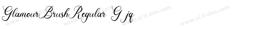 GlamourBrushRegular-G1jq字体转换