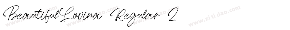 BeautifulLovina-Regular-2字体转换