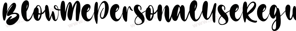 BlowMePersonalUseRegular-g105字体转换