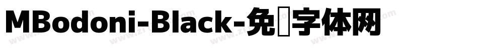 MBodoni-Black字体转换