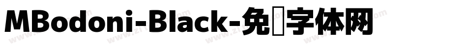MBodoni-Black字体转换