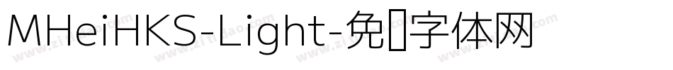 MHeiHKS-Light字体转换