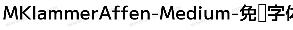MKlammerAffen-Medium字体转换