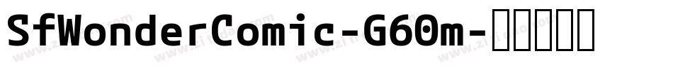 SfWonderComic-G60m字体转换