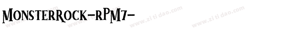 MonsterRock-rPM7字体转换