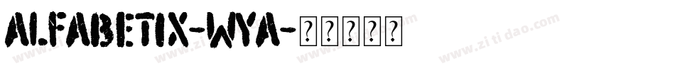Alfabetix-WYA字体转换
