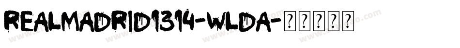 RealMadrid1314-WLdA字体转换