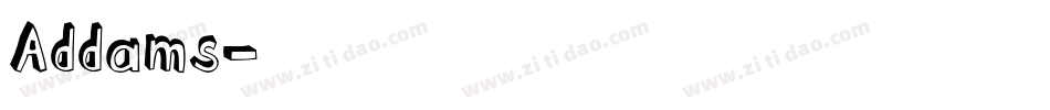 Addams字体转换