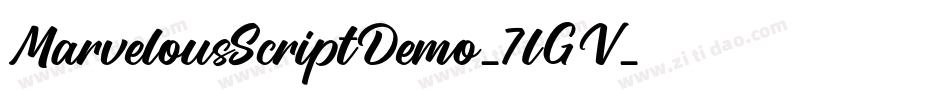 MarvelousScriptDemo-7lGV字体转换