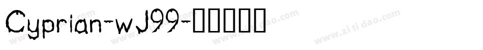 Cyprian-wJ99字体转换