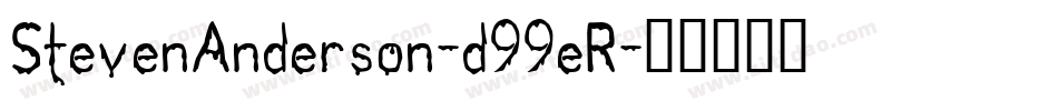 StevenAnderson-d99eR字体转换