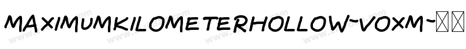 MaximumKilometerHollow-voXM字体转换